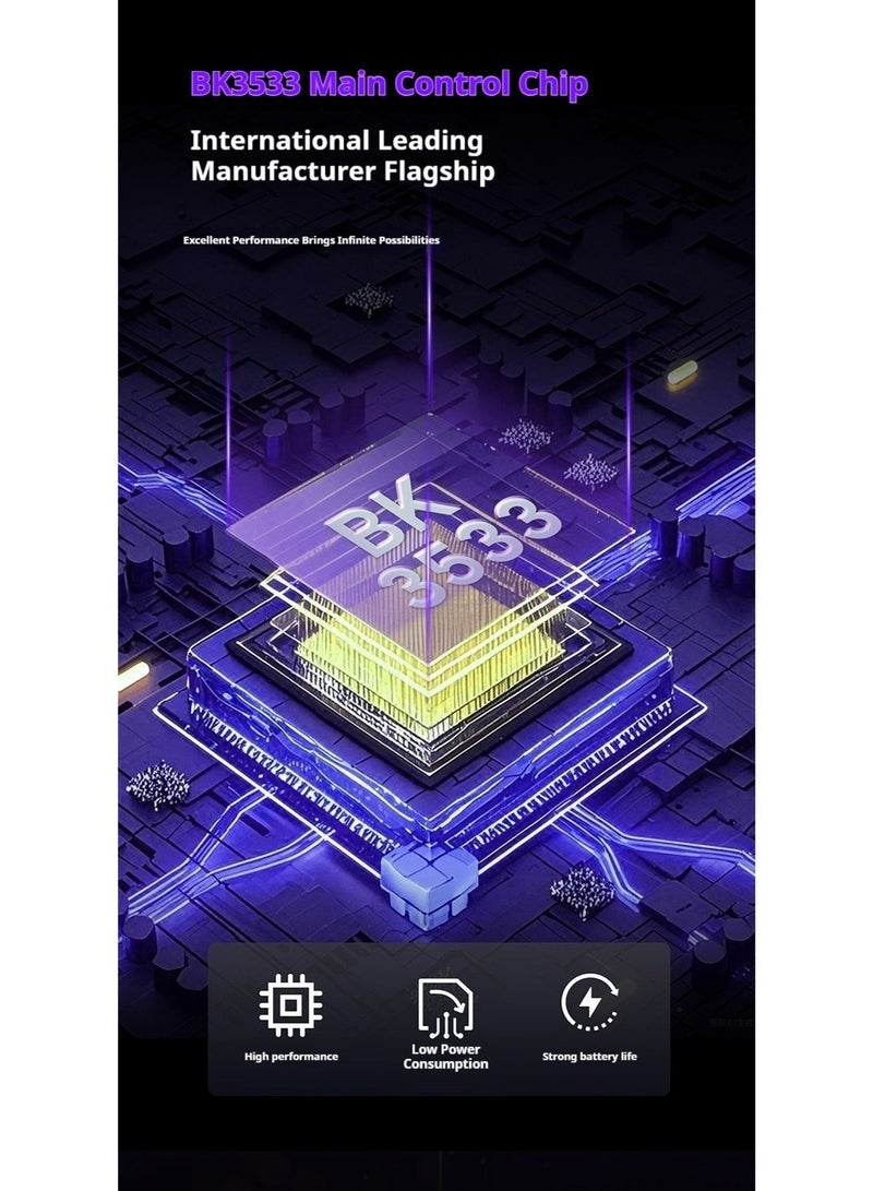 مكعب غاضب ماوس الألعاب اللاسلكي G11 - PAW3311 تصميم مجوف خفيف الوزن ثلاثي الأوضاع يعمل بتقنية Bluetooth خفيف الوزن للغاية بوزن 67 جرامًا دقة تصل إلى 22000 نقطة في البوصة مع إضاءة خلفية RGB - Image 4